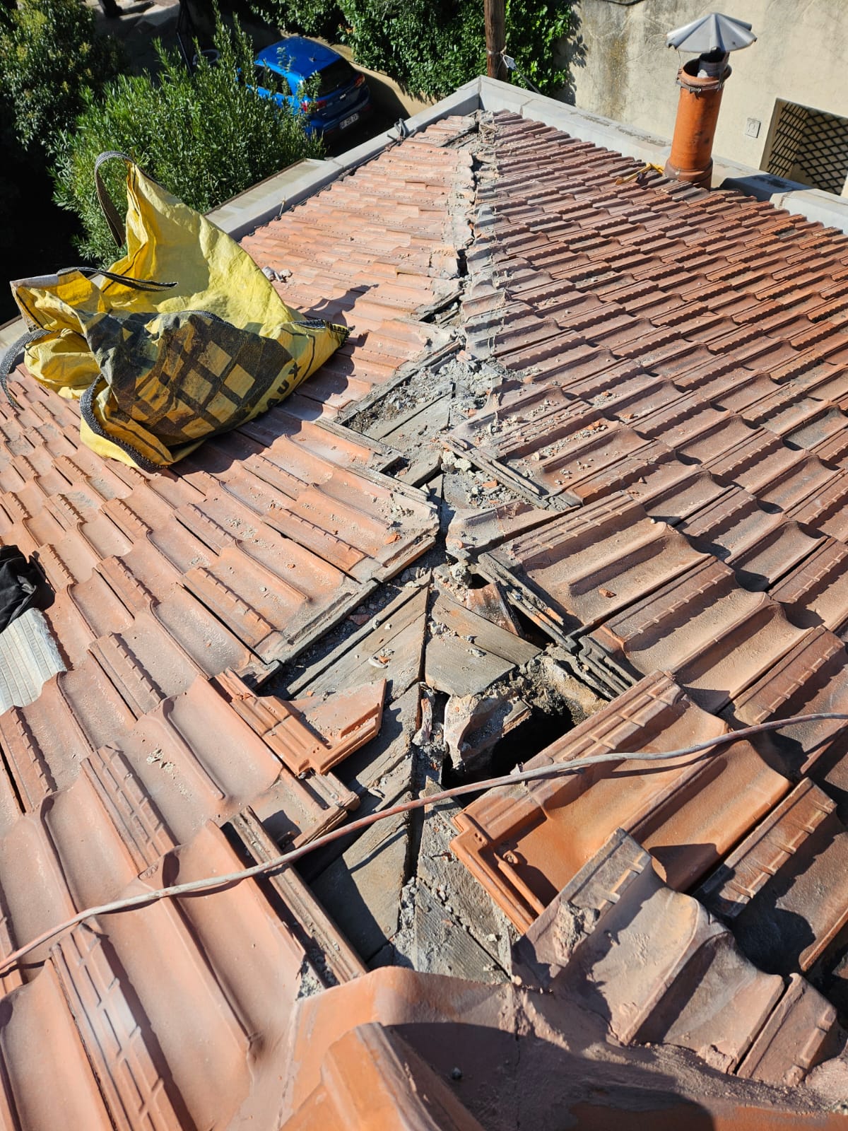 Remplacement arête avant toiture-avignon